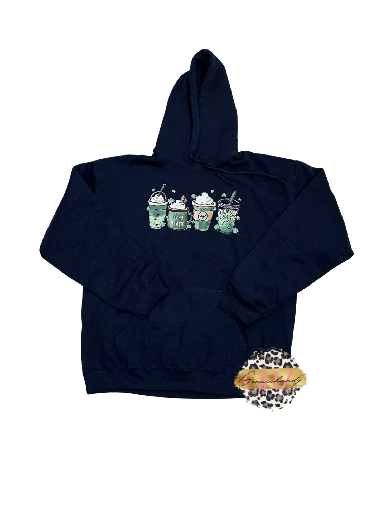 #131 St. Patrick hoodie Navy blue (L)