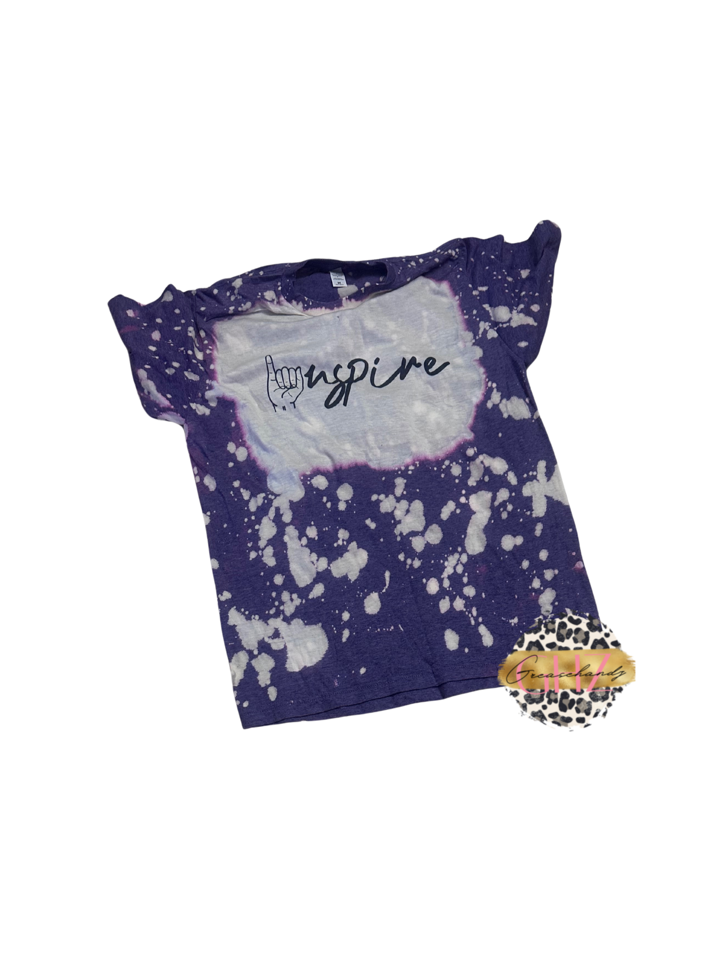 #154 Inspire Bleached t-shirt (M)