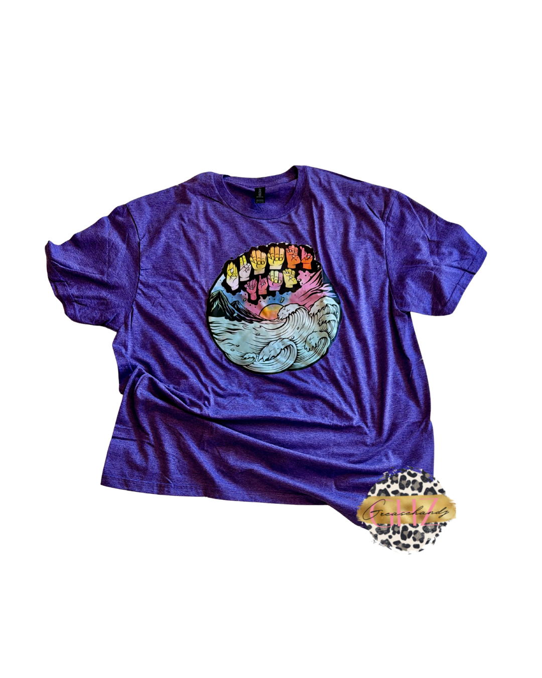 #16 summer time asl tshirt (XL) x3