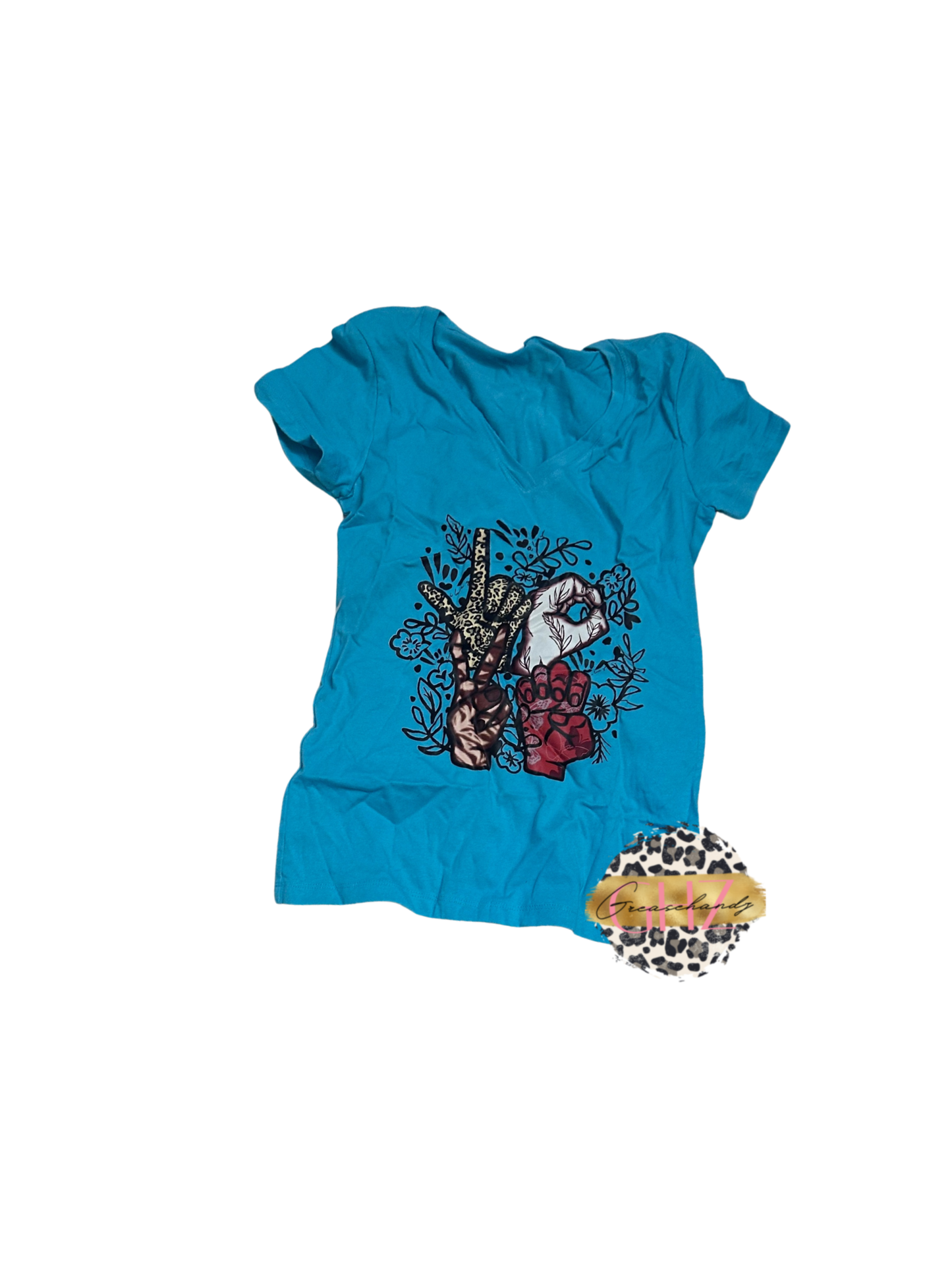 #172 Love ASL V-neck (M)