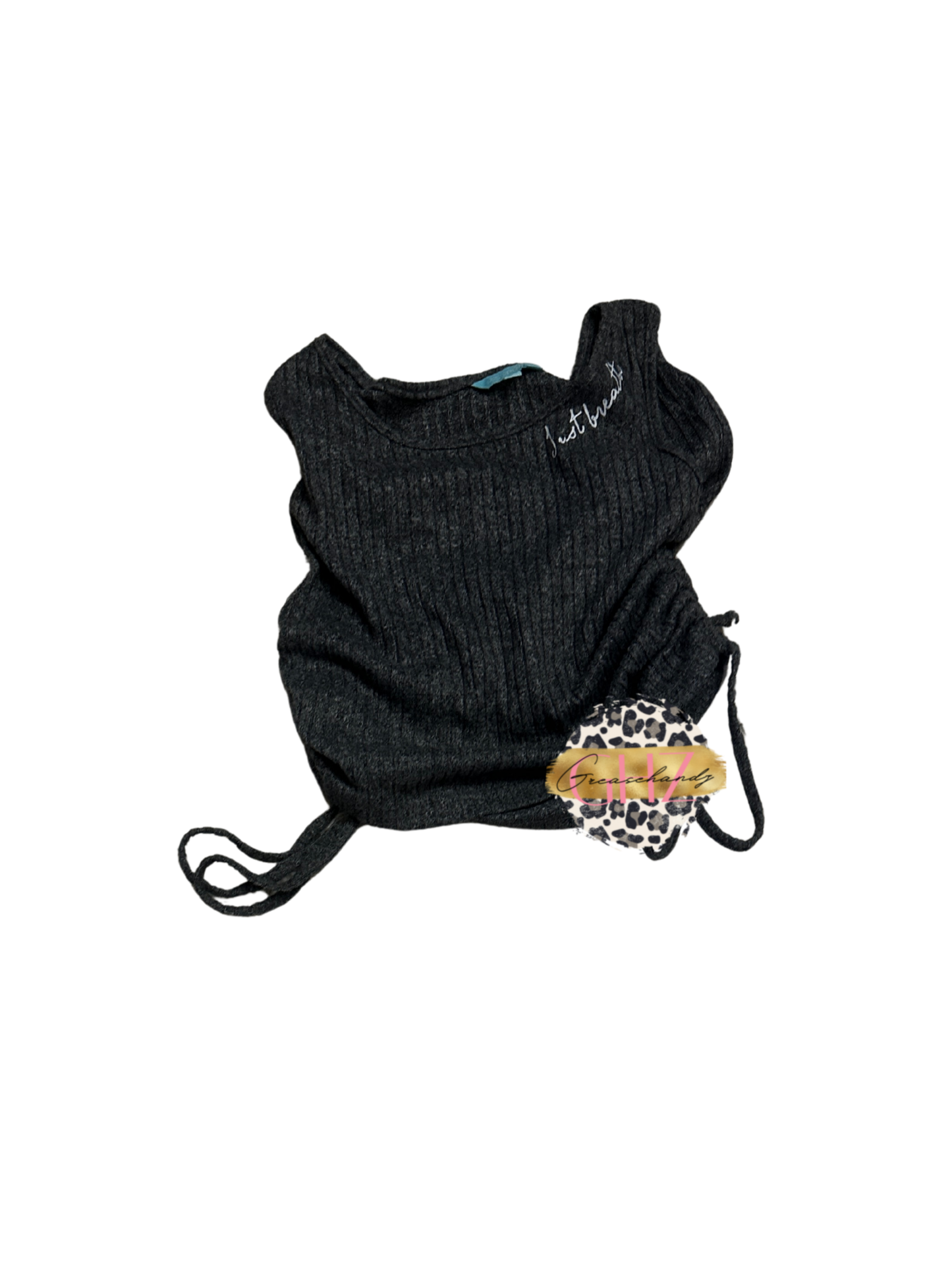 #179 Just breathe tank top (S)