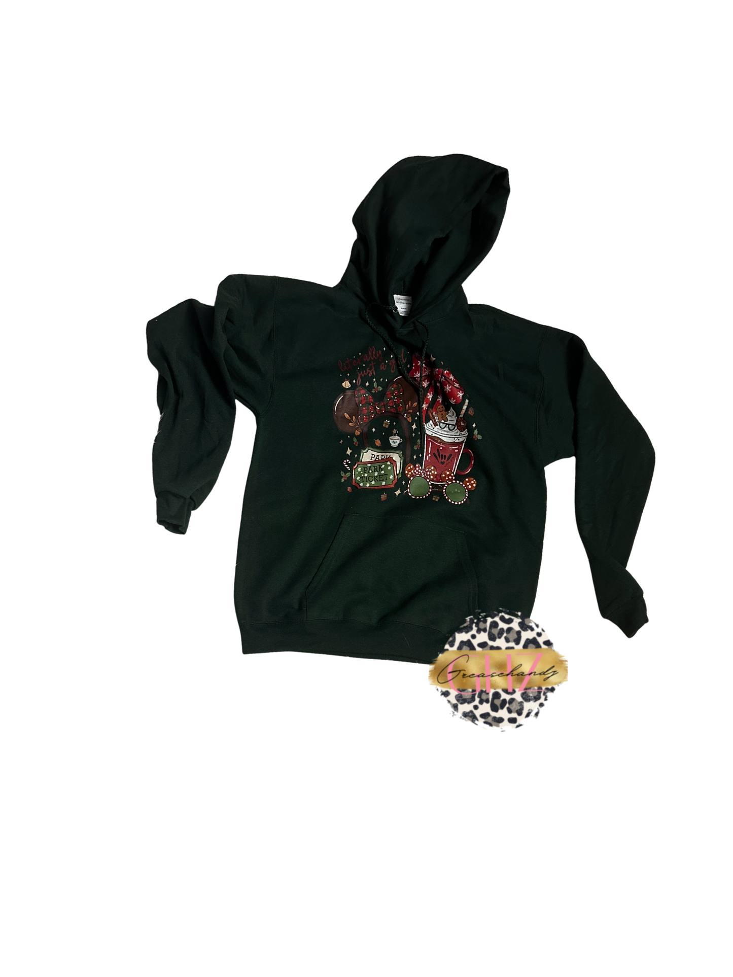 #195 Just a girl who love Christmas hoodie (M)