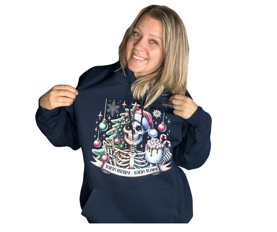 Sorta Merry Sorta Scary hoodie (M)