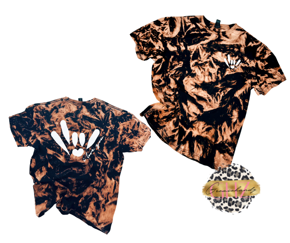 Acid wash T-shirt or Crop top