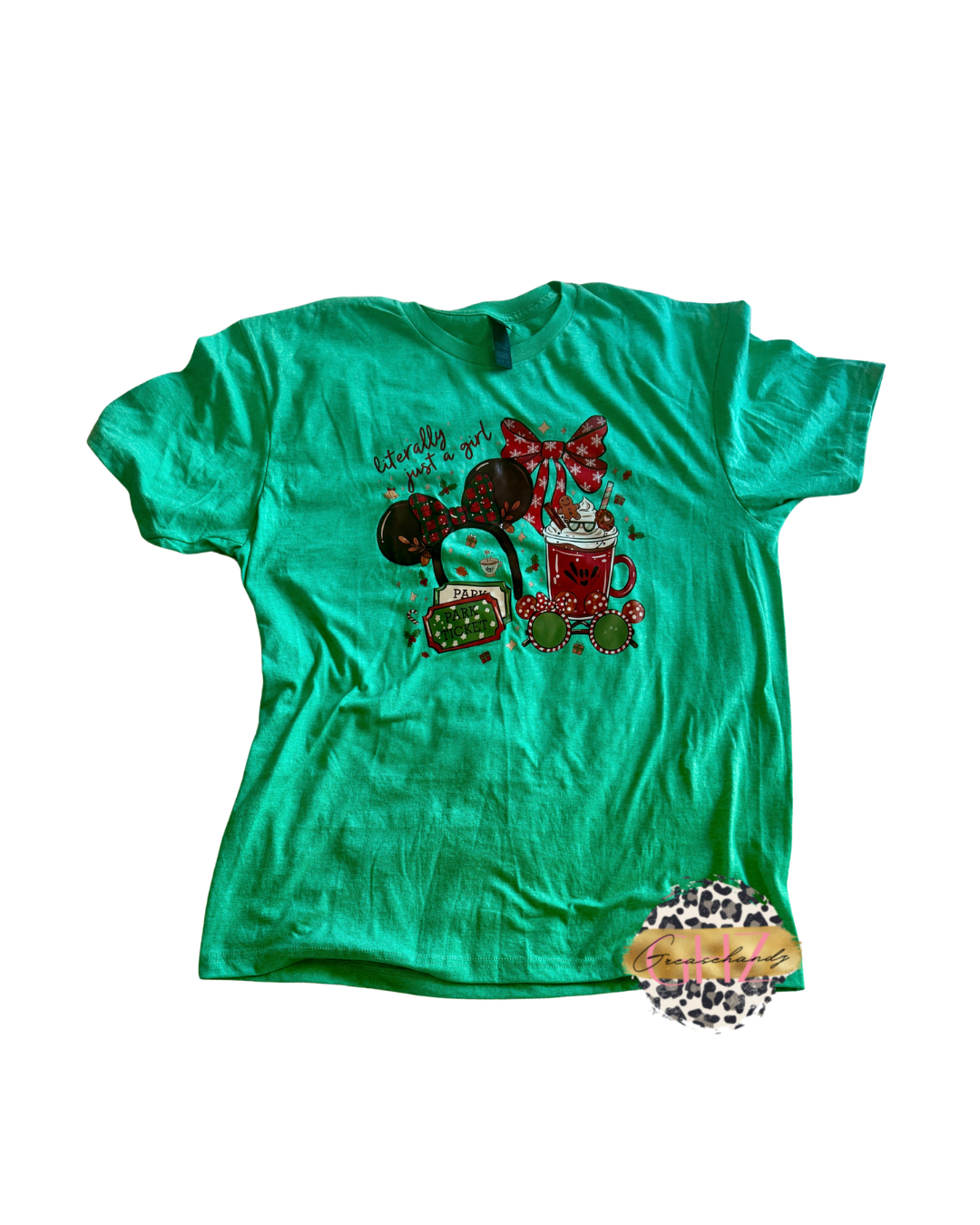 #2 just a girl disney shirt (L)