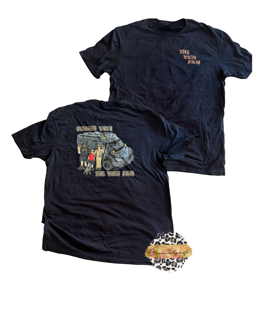 #33 the vich fam van black tshirt (L)