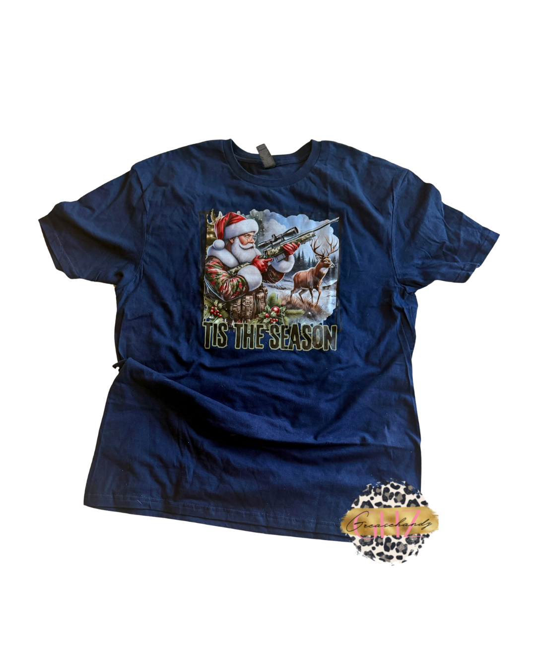 #34 tis the season santa tshirt (L)