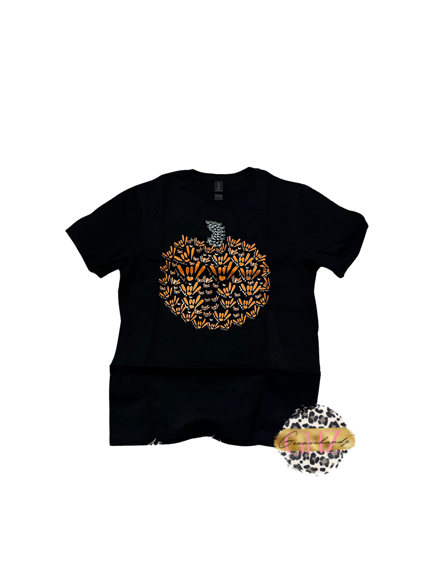 #35 pumpkin asl tshirt S