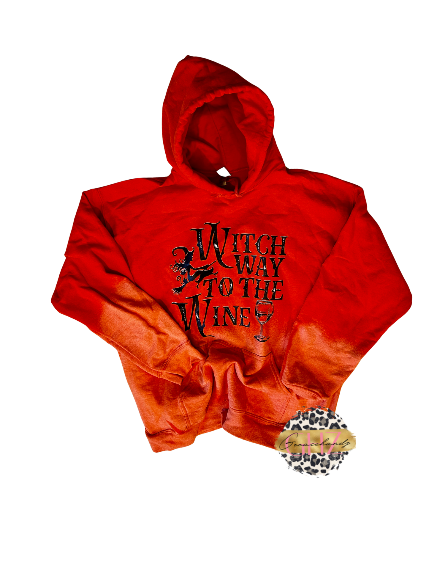 #3 witch way to the wine hoodie (L)