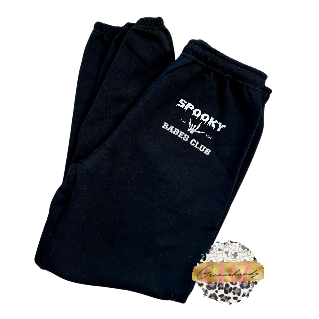 Spooky babes club jogger