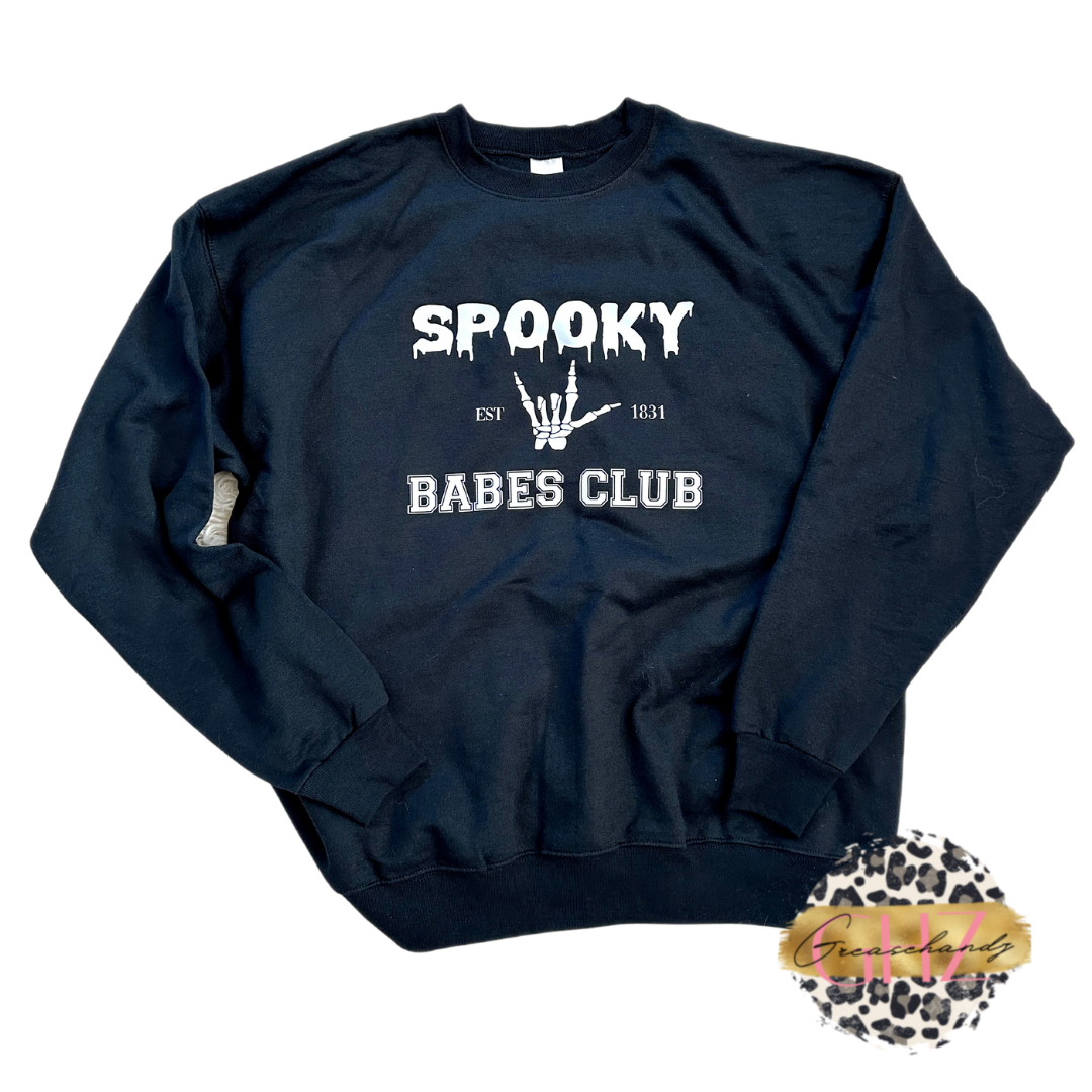 Spooky babes club sweatshirt or hoodie