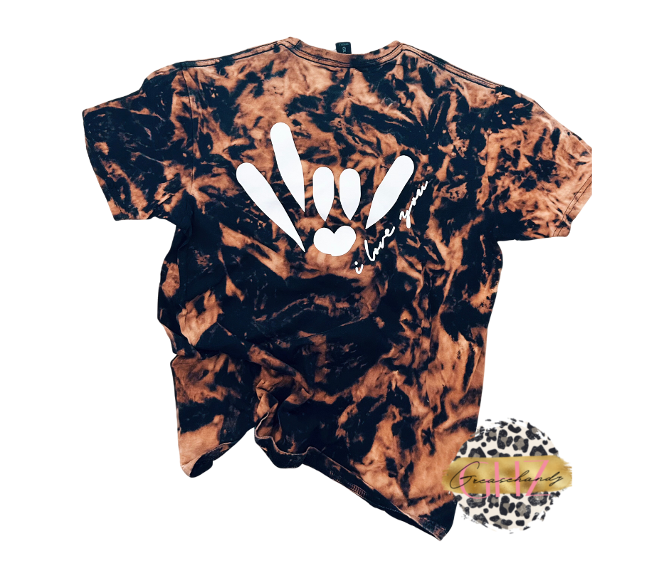 Acid wash T-shirt or Crop top