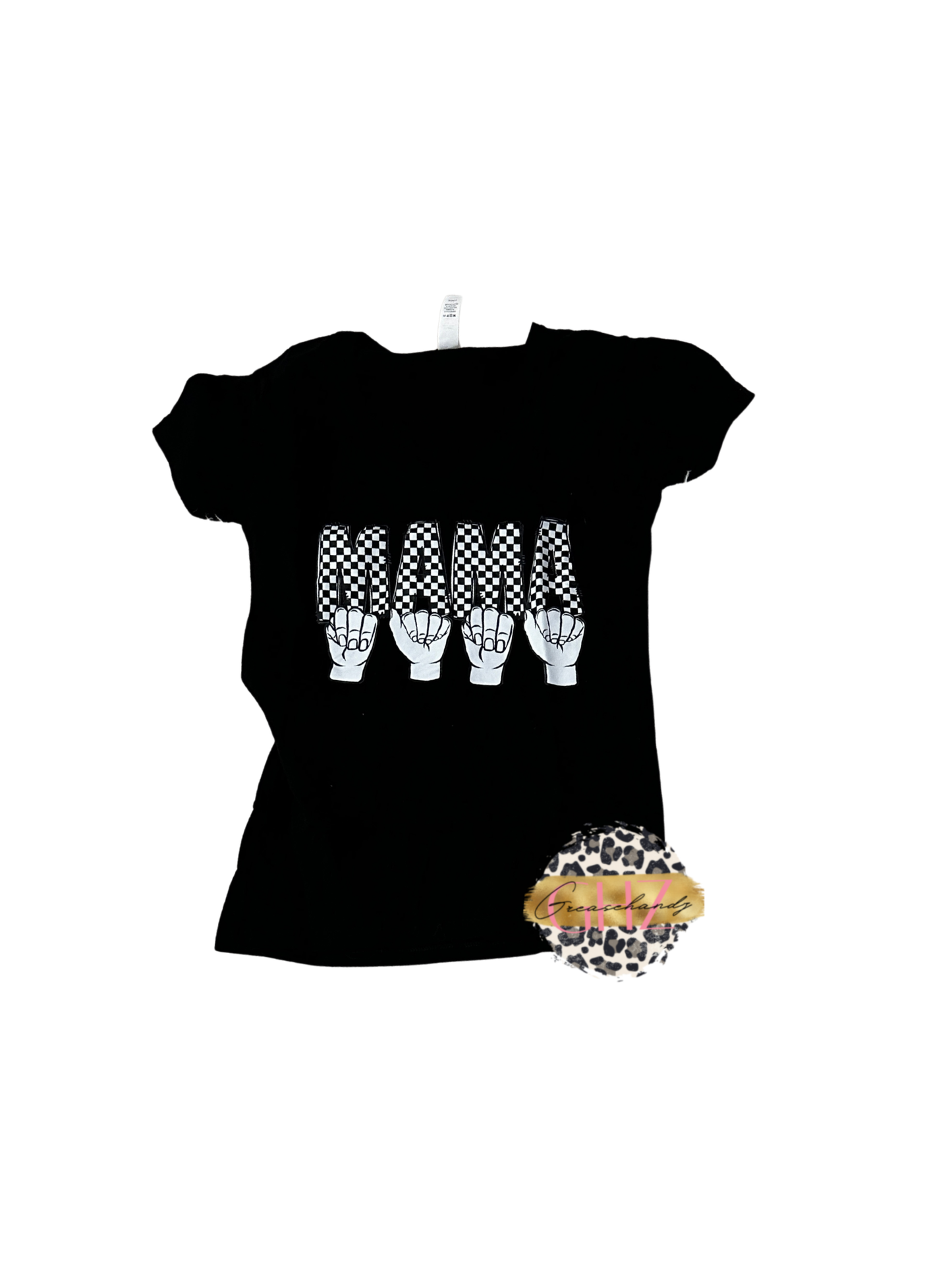 #50 vneck mama asl tshirt M