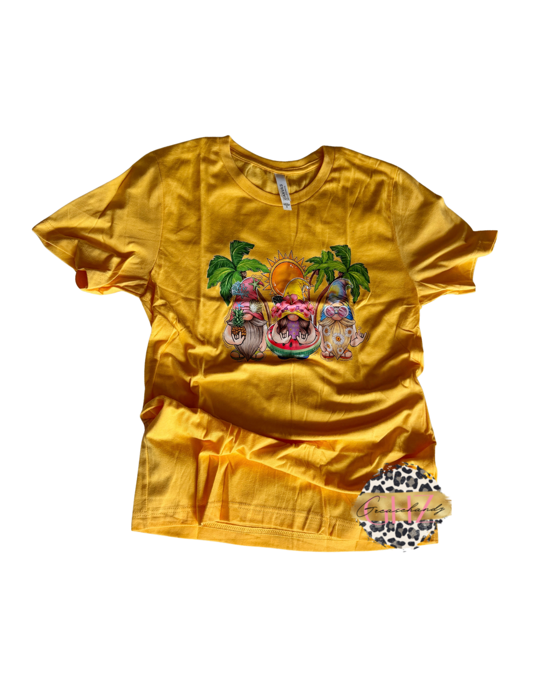 #52 summer gnomes tshirt (M)