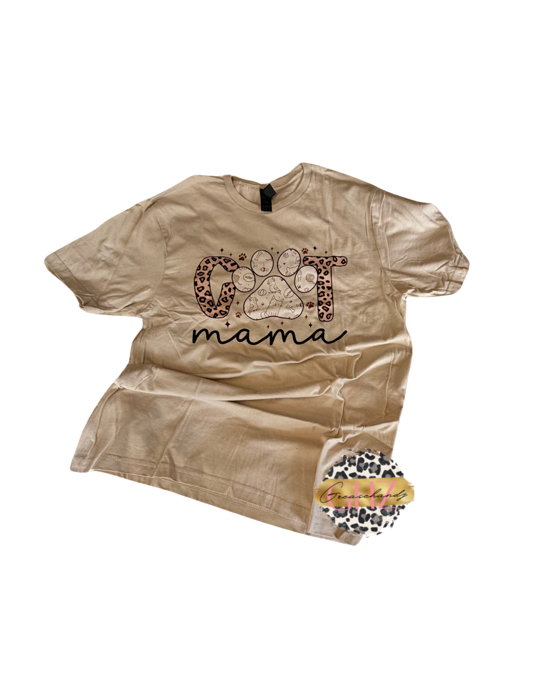 #61 cat mama tshirt (M)