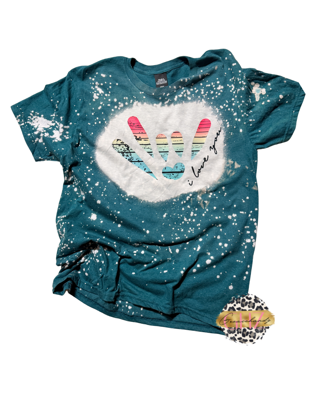 Beach sunset ILY ASL Tee (Preorder)