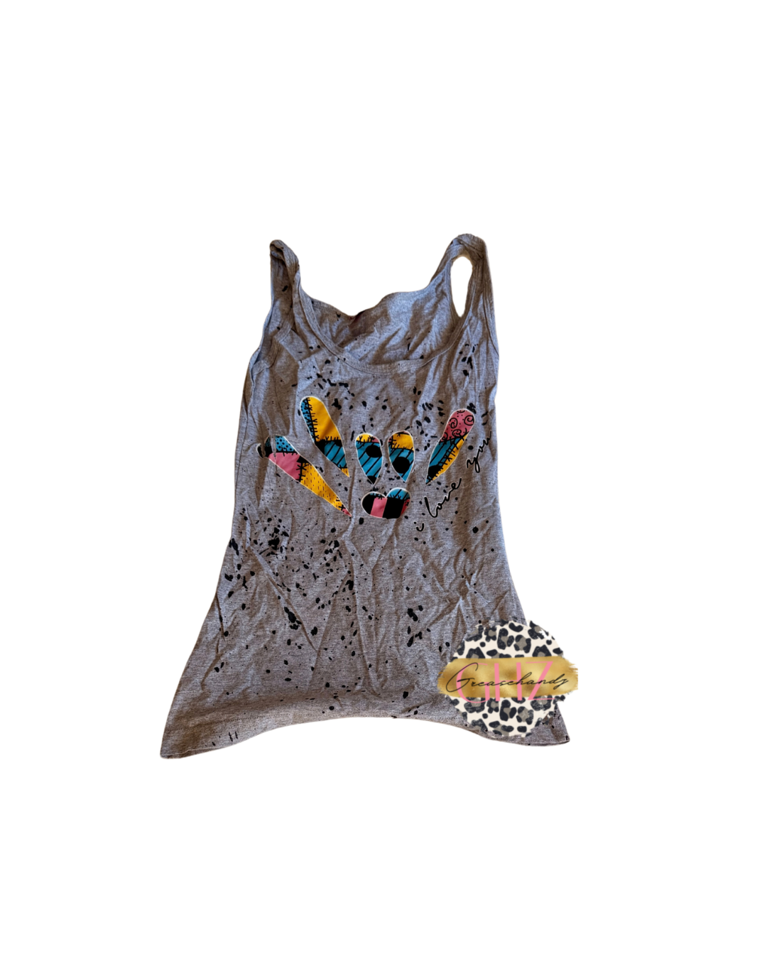 #73 tiedye grey sally ily asl tanktop (m)