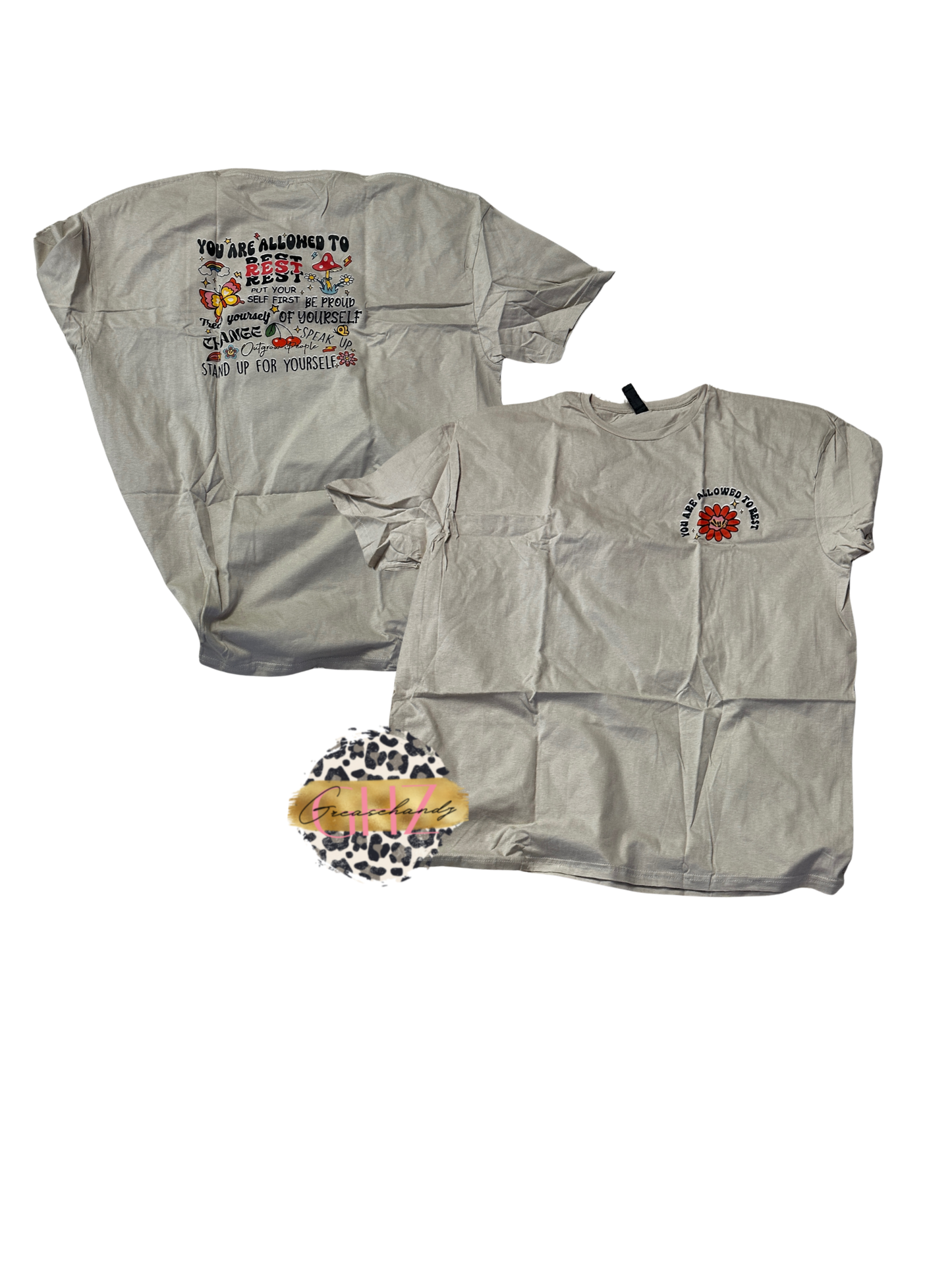 #75 you’re allowed to rest tshirt 3xl