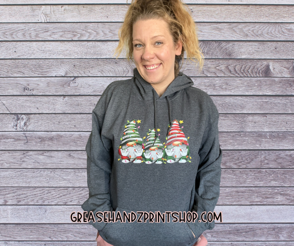 Gnomes Ily ASL Hoodie