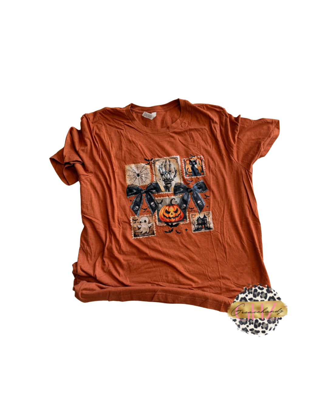 #15 halloween stamps tshirt (2XL)