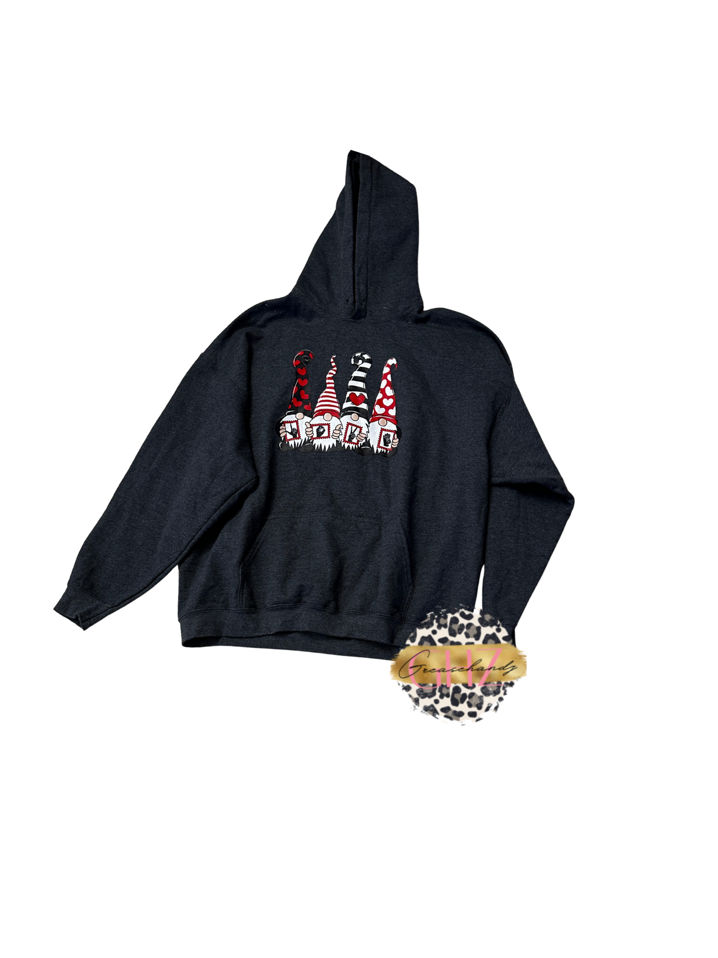 #93 love gnomes hoodie 2xl