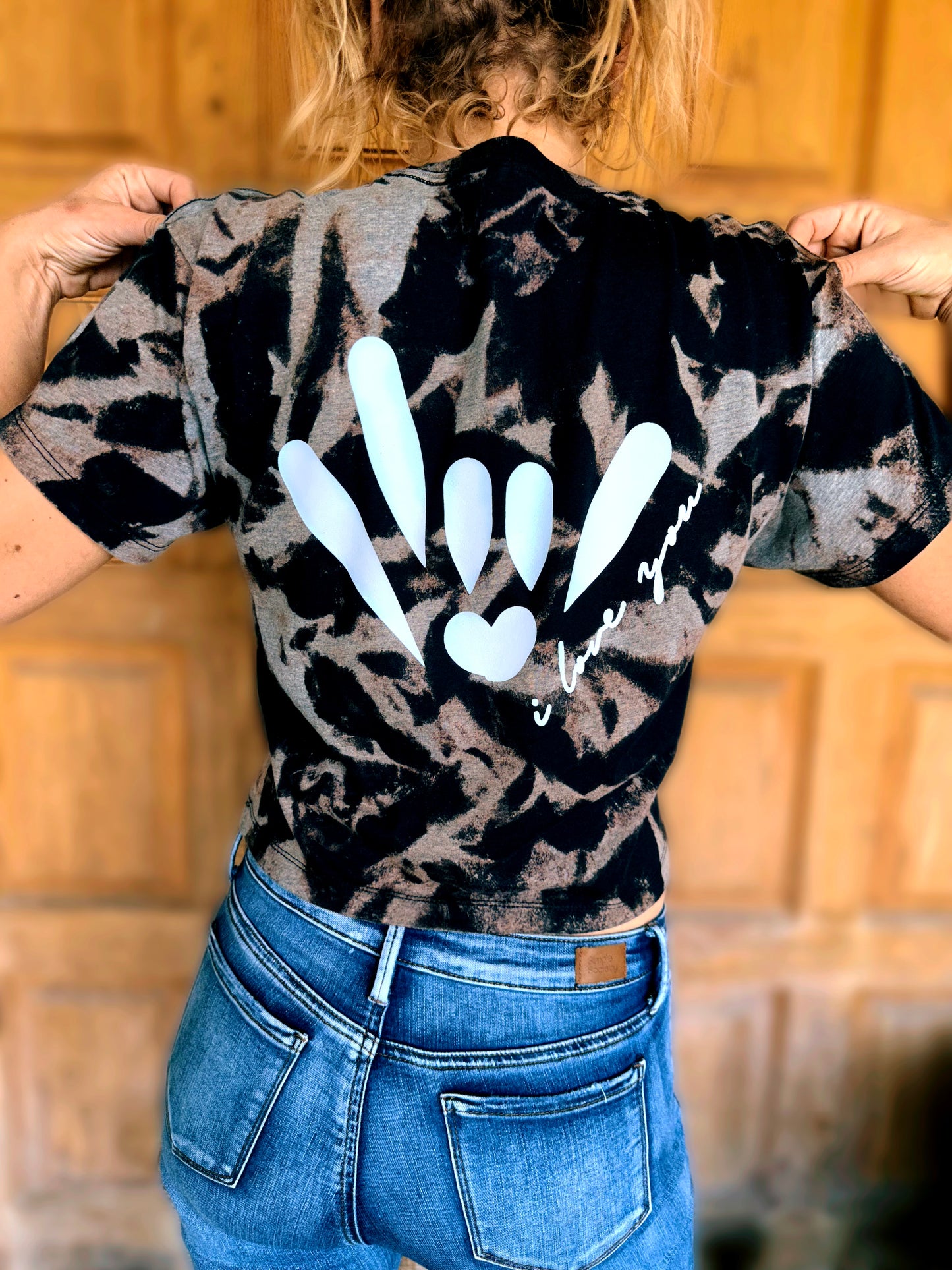 Acid wash T-shirt or Crop top