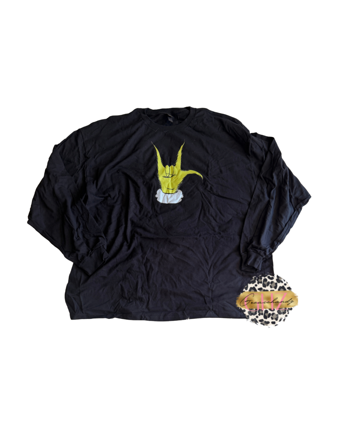 #37 grinch ily asl black longsleeve (3XL)