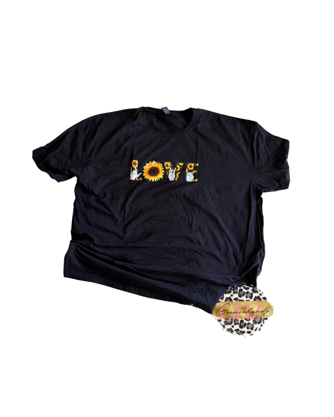 #20 Sunflower love asl tshirt (4XL)