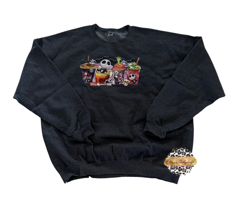 Halloween Nightmare before Christmas sweatshirt XL