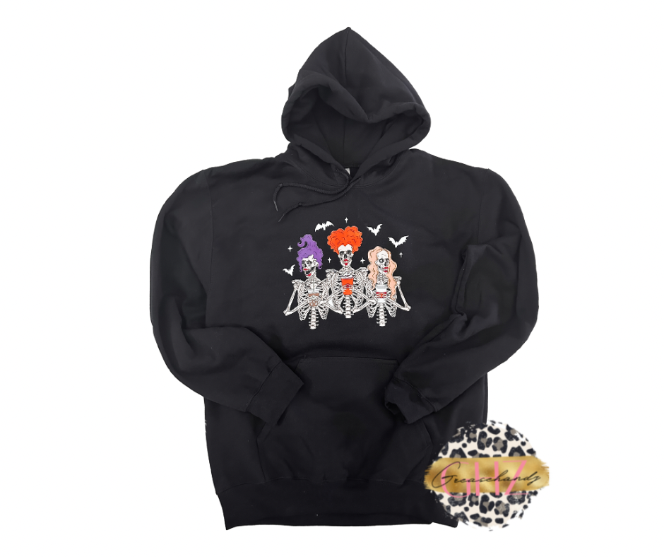 Hocus Pocus Skull Coffee Hoodie