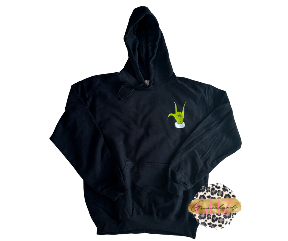 Grinch ILY ASL Hoodie