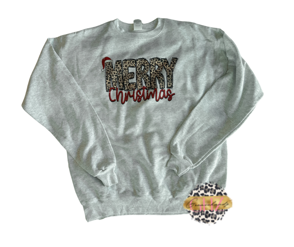 Merry Christmas (leopard) sweatshirt