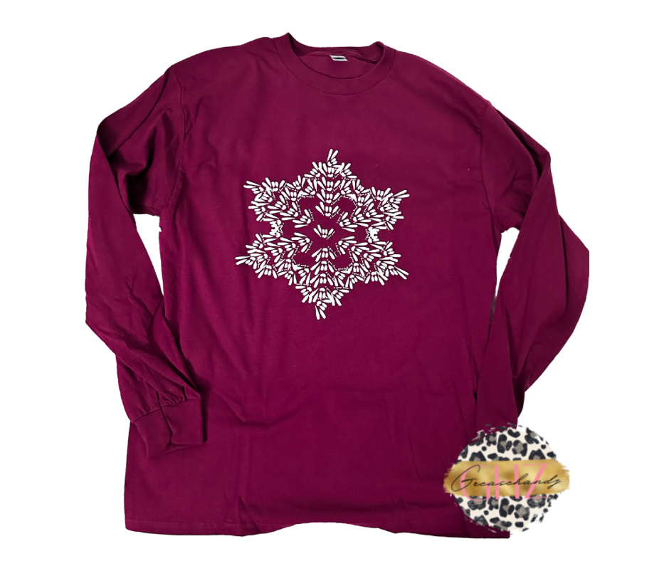 ILY ASL Snowflakes long sleeve