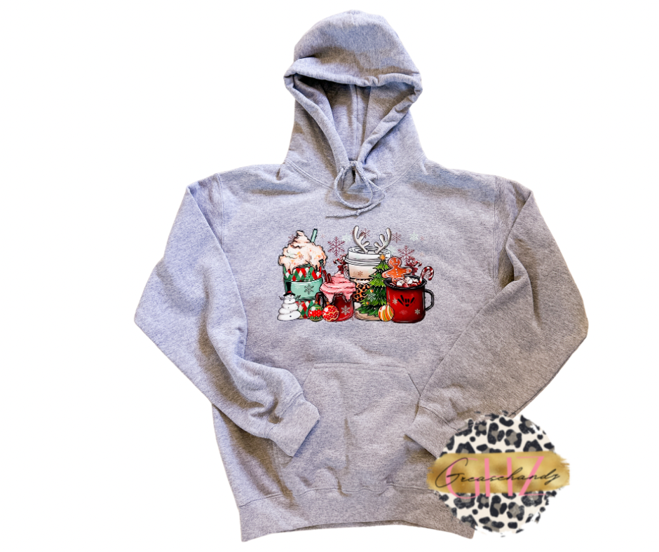 Christmas drinks hoodie