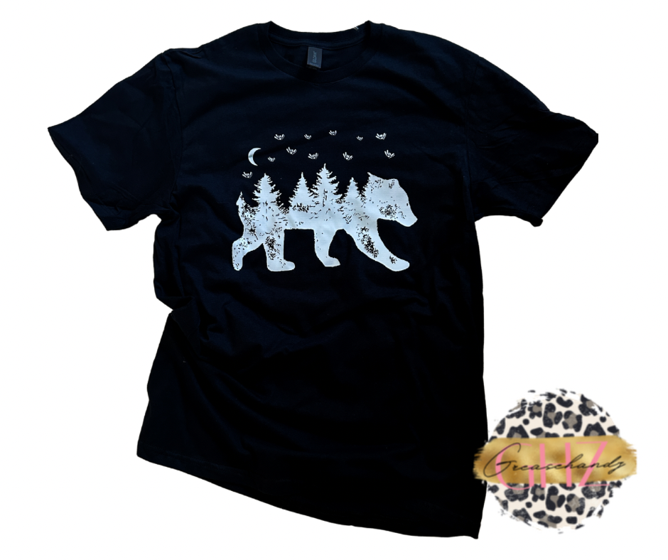 Bear Adventure Black Shirt