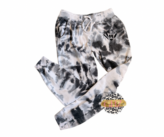 ILY ASL Tie-Dyed Fleece Joggers