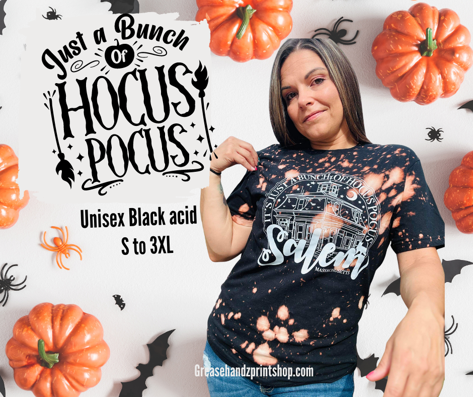 Salem black acid wash