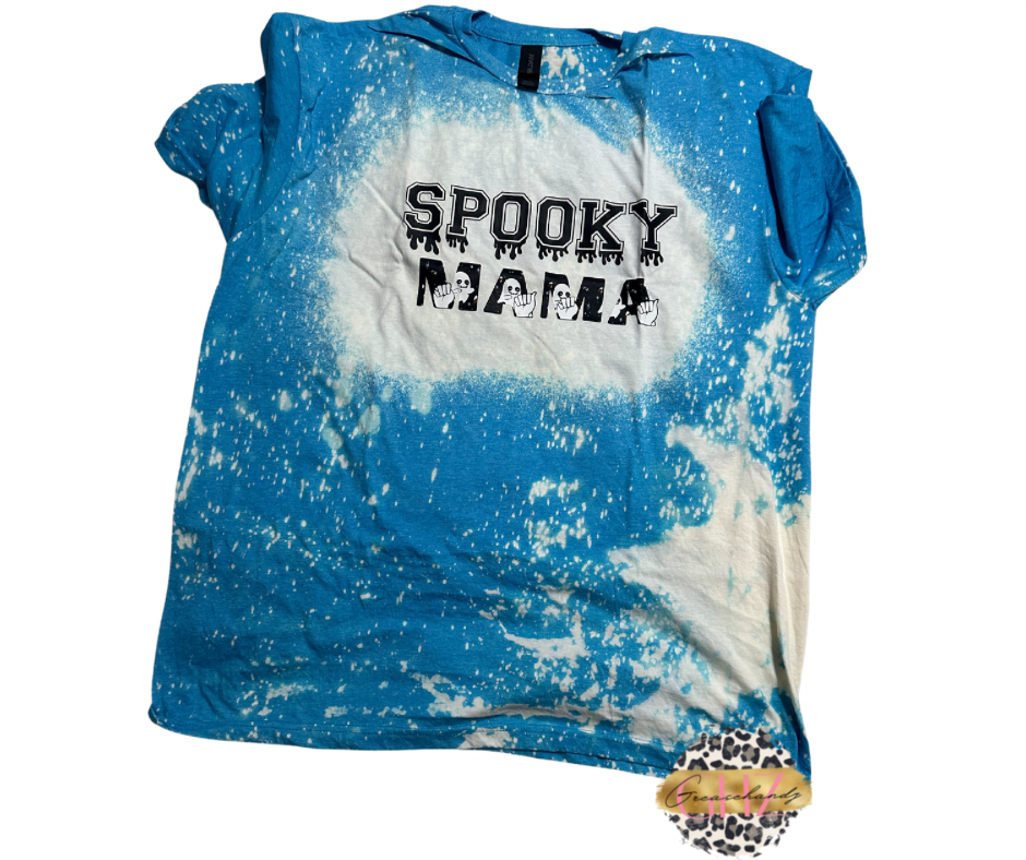 Spooky Mama bleached t-shirt #24