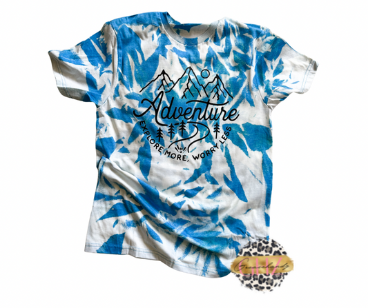 Adventure blue bleached shirt