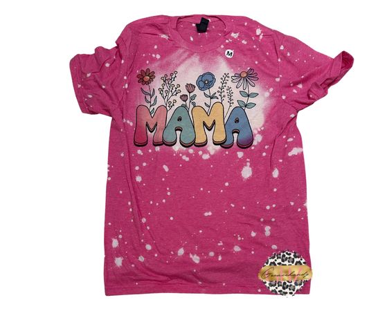 #117 Spring mama Tshirt (bleached)