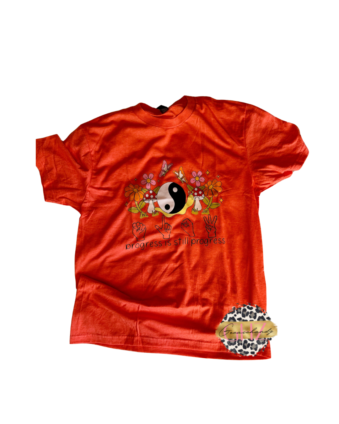 #11 slow progress is still progress asl tshirt (M)