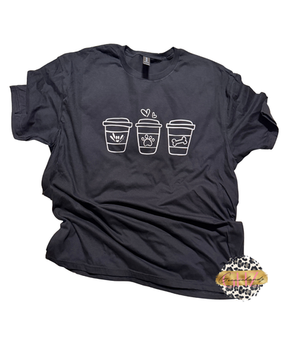 ILY ASL Coffee & Dog Bone Shirt