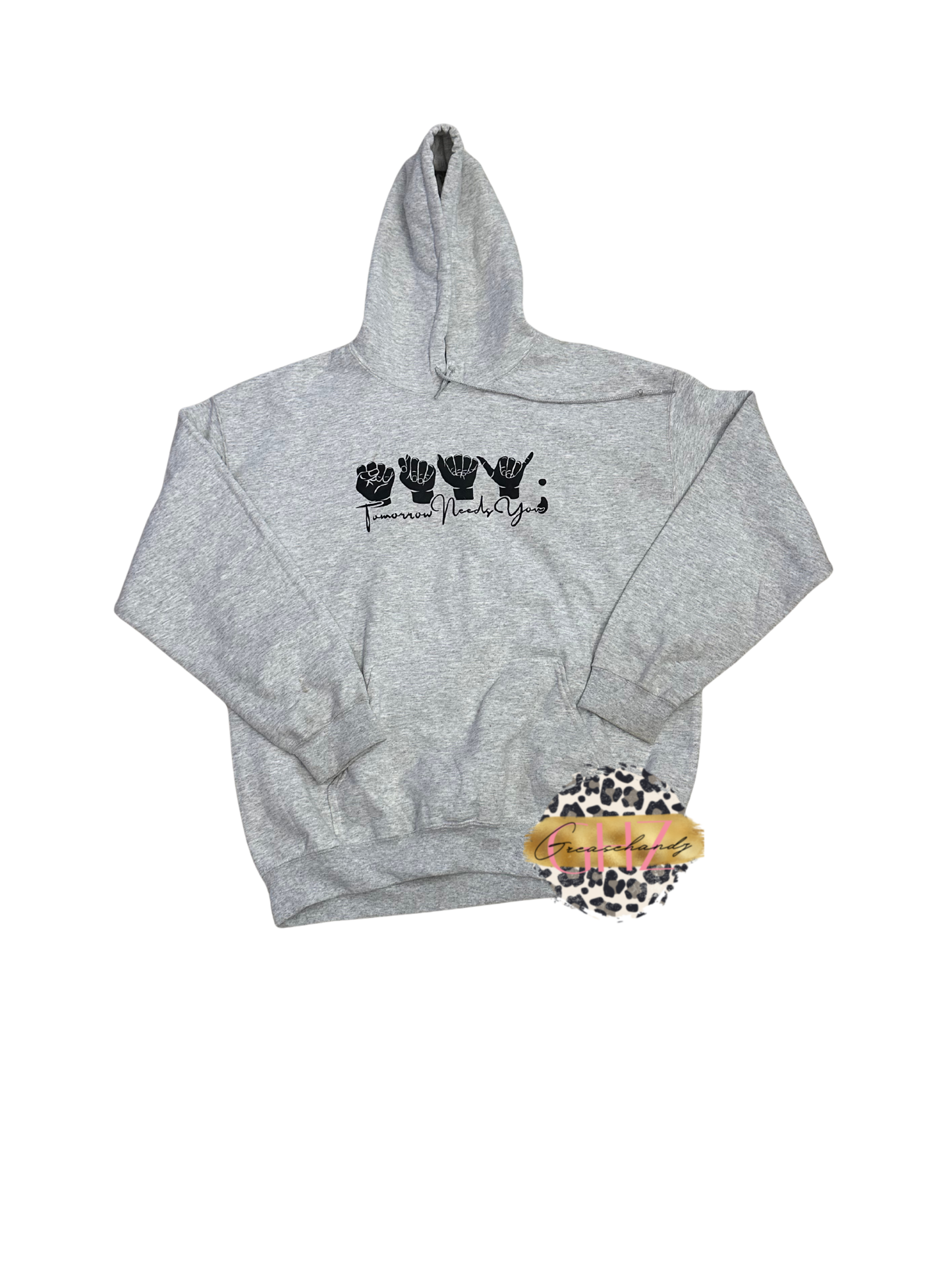 #127 Stay tomorrow need you hoodie (L)