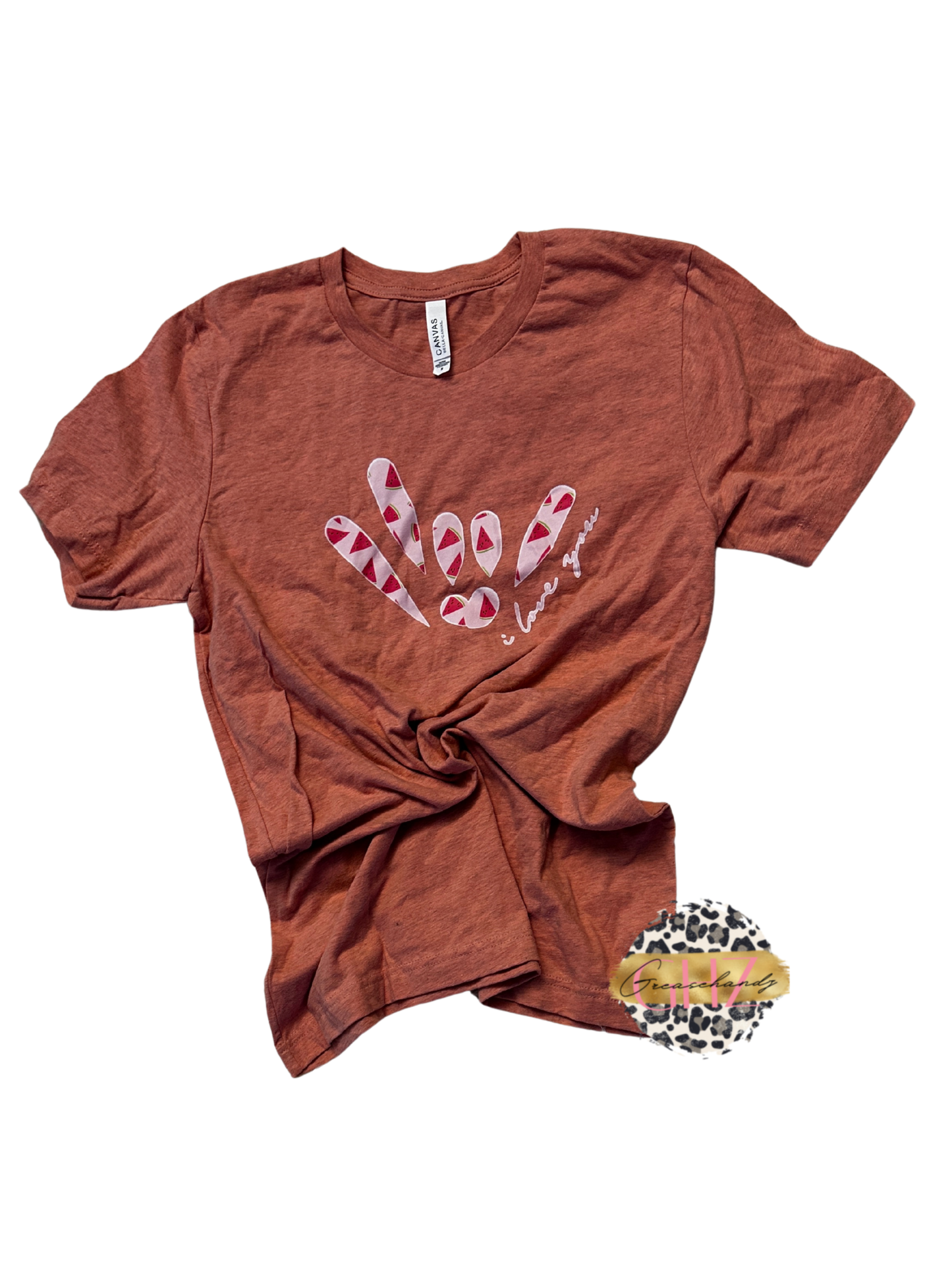 #12 watermelon i love you  asl (M)