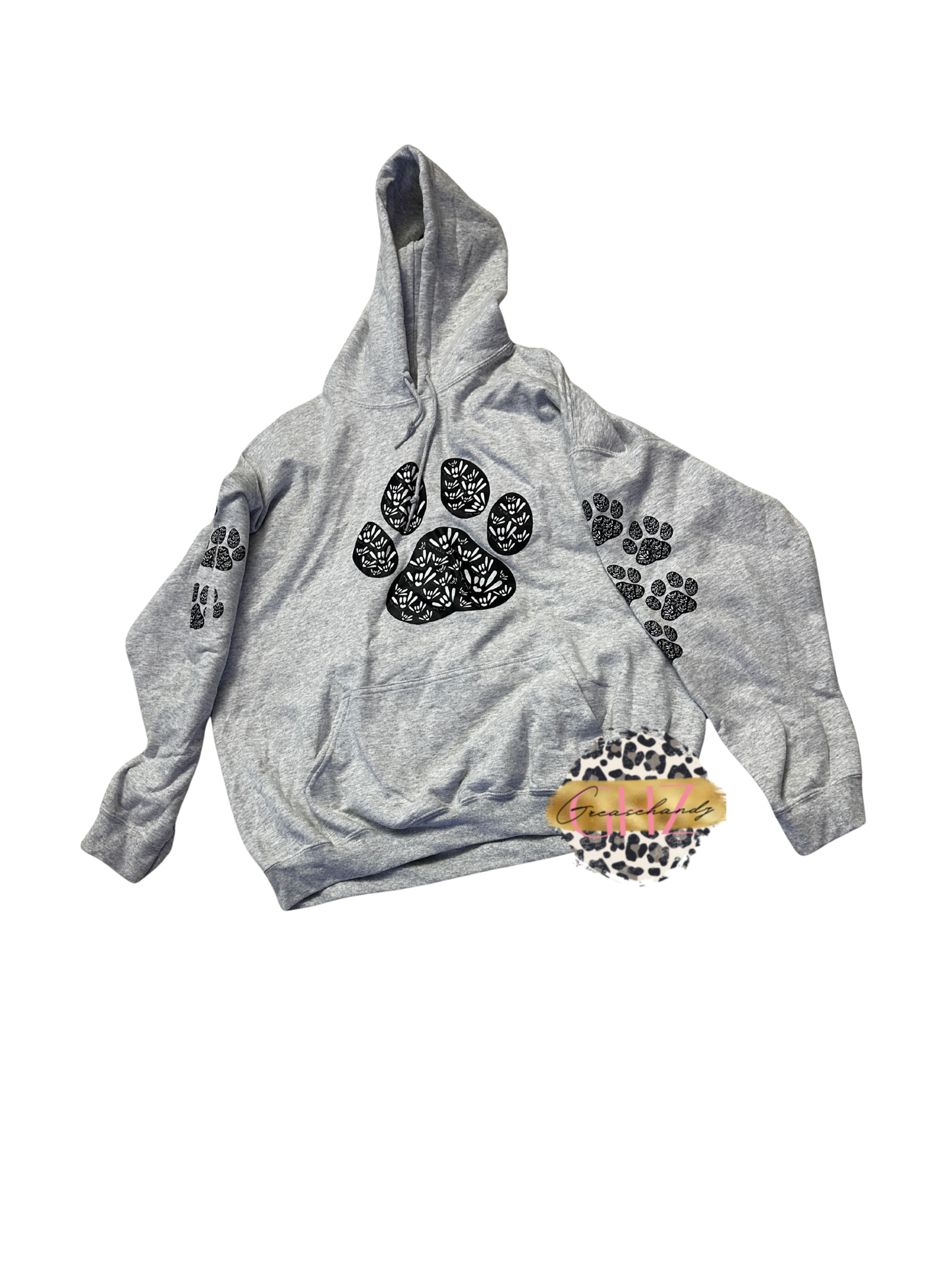 #13 Dog paw asl hoodie(  mistake on sleeve) 2xl