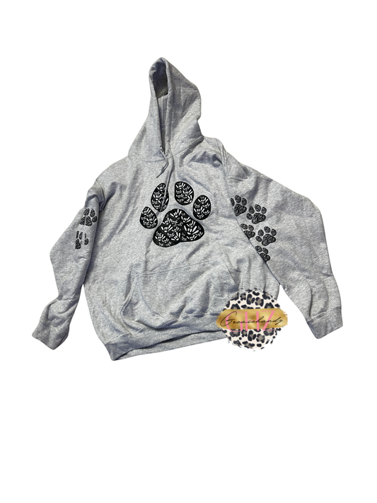 #13 Dog paw asl hoodie(  mistake on sleeve) 2xl