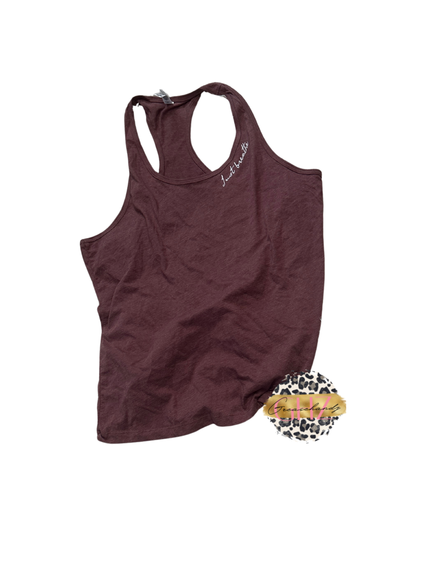 #142 Just breathe tank top (2XL)