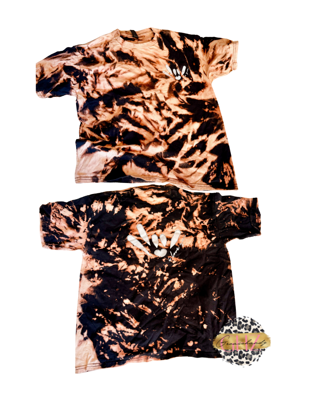 #14 bleached ily asl tshirt (s) x4