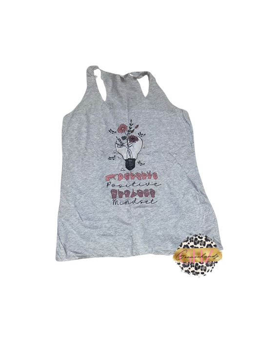 #157 Positive mindset asl tank top (M)