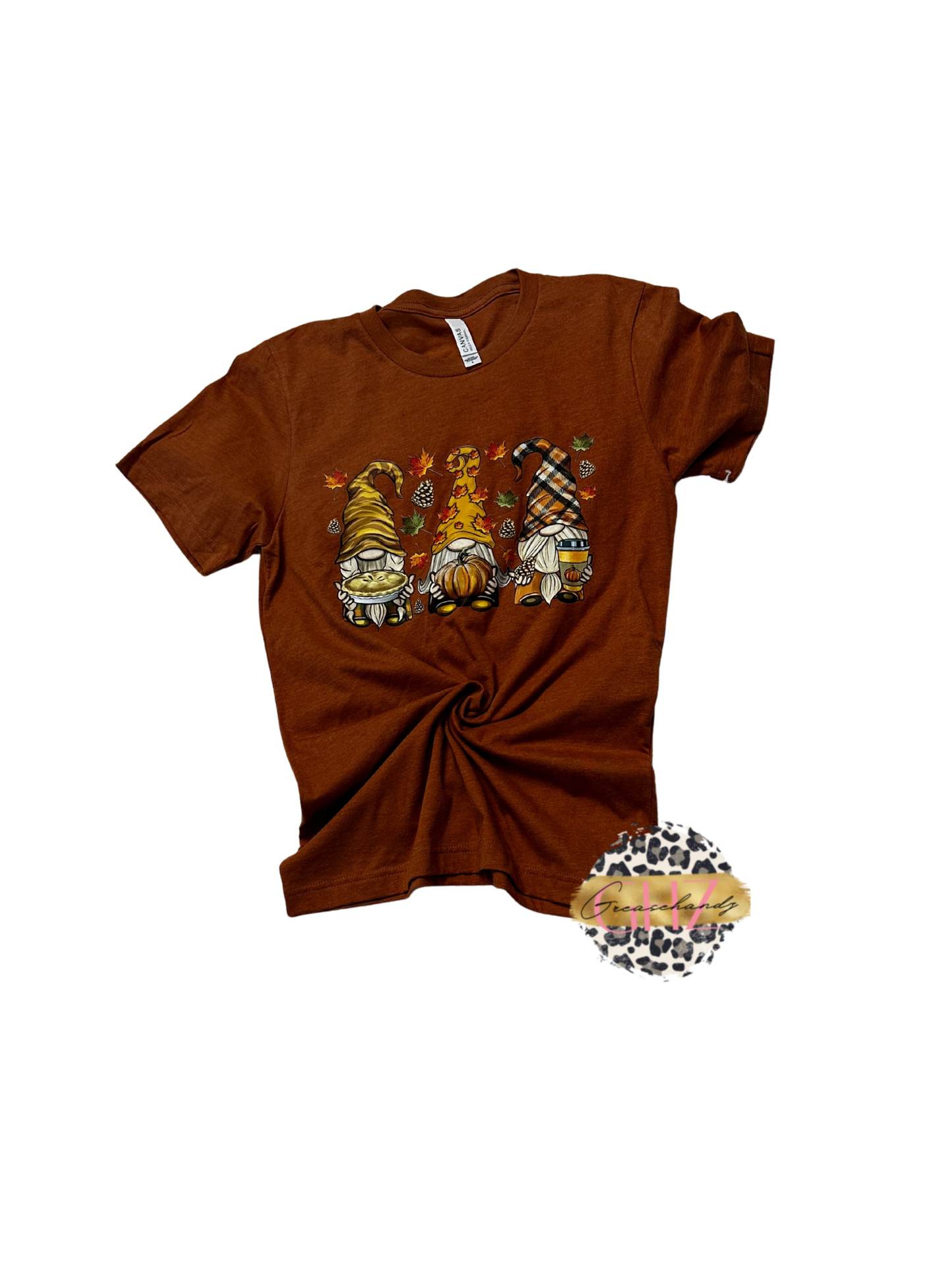 #15 Fall gnomes tshirt S